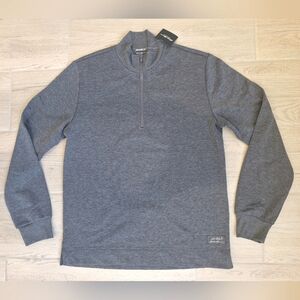 Eddie Bauer men's gray long-sleeved 1/4 zip pullover sweatshirt - size small NWT